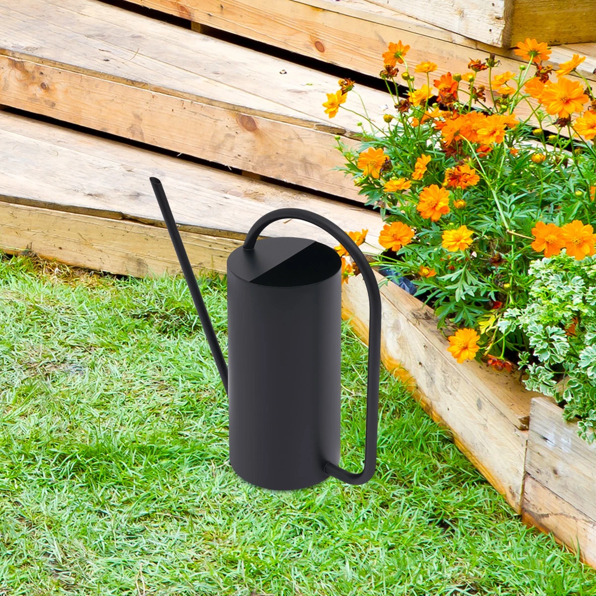 Annaffiatoio Da Giardino Con Irrigatore A Rosa - Capacità 6,5 Litri - Plastica Verde Resistente - Manico Ergonomic - Ideale Per Piante Interne Ed Esterne