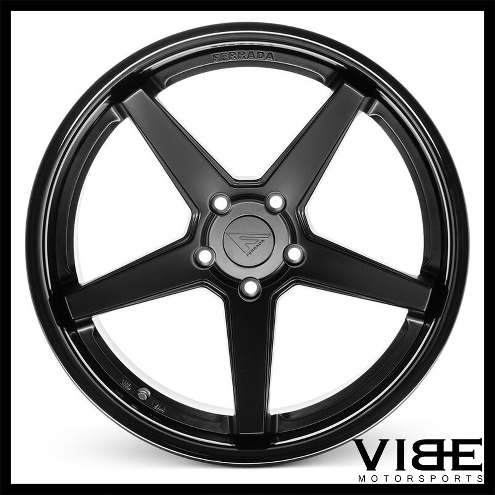 20" FERRADA FR3 BLACK CONCAVE WHEELS RIMS FITS AUDI R8