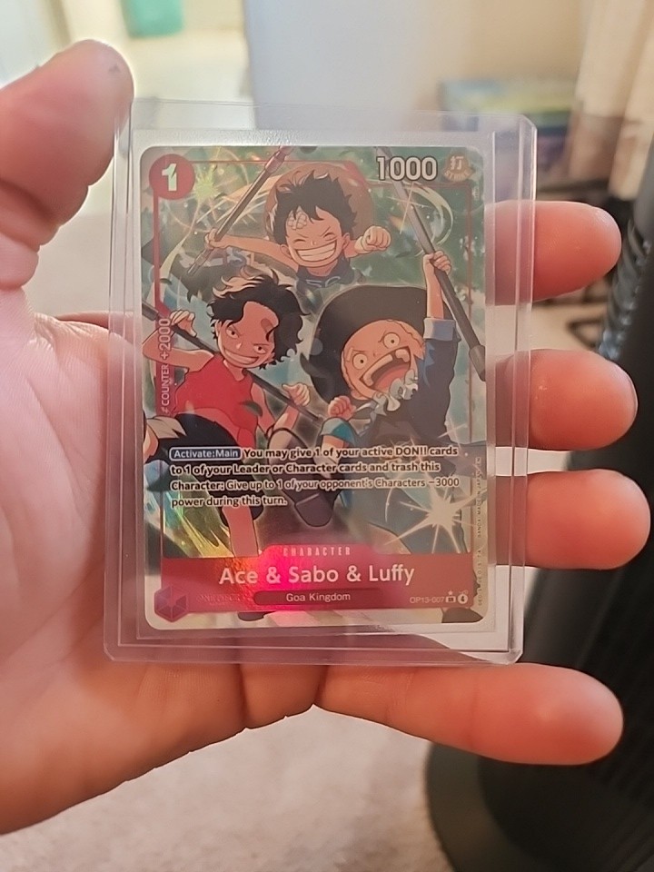 One Piece - Carrying On His Will OP13-007 Ace & Sabo & Luffy - Alt Art