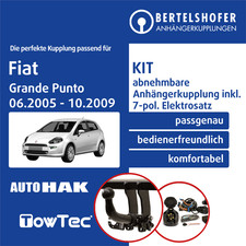 Für FIAT Grande Punto Typ 199 06.2005-10.2009 AHK abn +7pol spez. E-Satz TOP