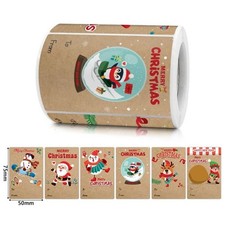 5 Weihnachts-Aufkleber 5x7,5cm, Scrapbooking, DIY Deko, Papier Sticker