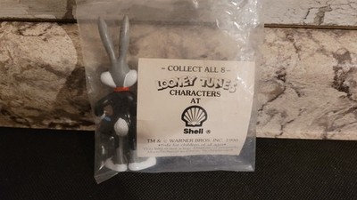 Warner Bros Looney Tunes 1990 Bugs Bunny 4'' PVC Figure New/Sealed Shell Applause