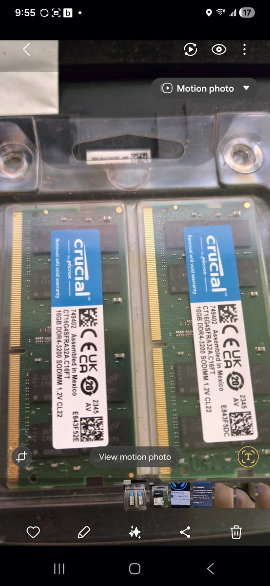 Crucial 32GB (2x16GB) 3200MHz 260-pin SODIMM DDR4 RAM Memory Kit