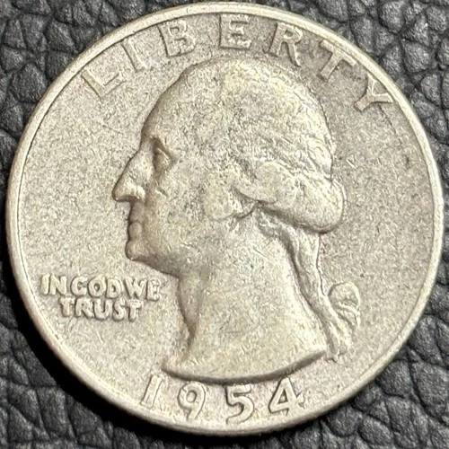 1954 Philadelphia No Mint Mark 90% Silver Quarter .900 AG (SCARSE INVESTMENT!!!)