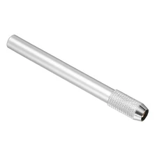 Pencil Extenders, 2Pcs Art Adjustable Metal Pencil Holder Single-ended, Silver