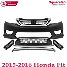 Front Bumper Cover Fascia & Grille Assembly For 2013-2015 Honda Accord Sedan