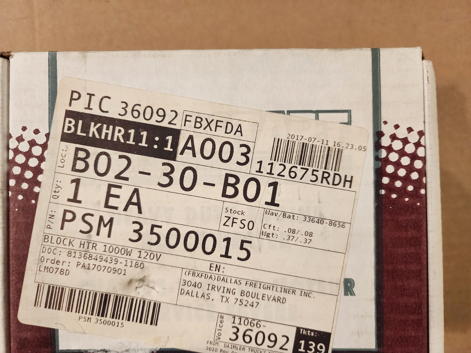 Zerostart 350-0015 PSM 3500015 Genuine OEM 120V Engine Block Heater with Cord