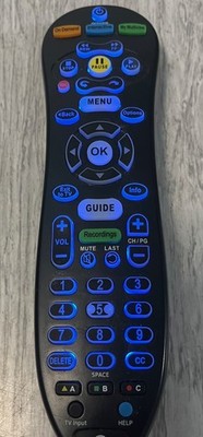 AT&T U-Verse S30-S1B Programmable IR Universal Remote Control W/ Batteries Works