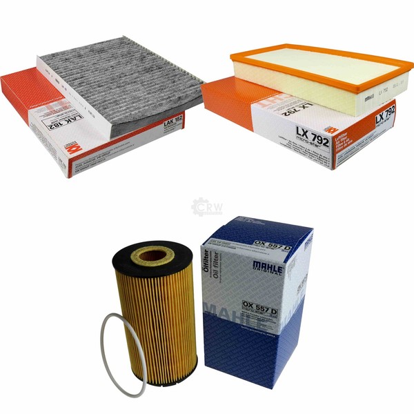 Mahle / Knecht Innenraumfilter LAK 182 Luftfilter LX 792 ÖLfilter OX 557D-image