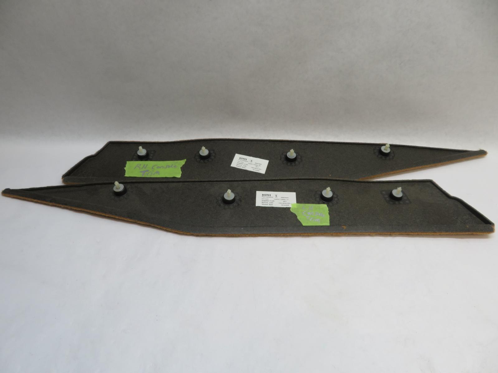 2010 FERRARI CALIFORNIA FRONT CONSOLE LEFT RIGHT TUNNEL CARPET TRIM OEM CUOIO