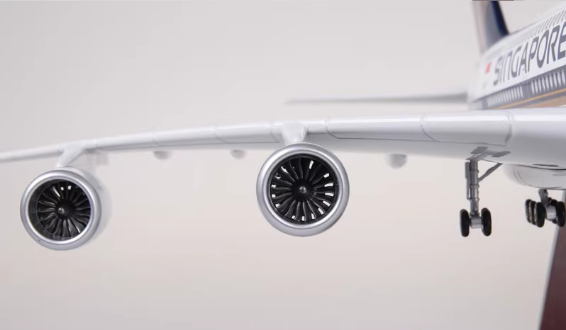 1:160 46CM SINGAPORE AIRLINES AIRBUS A380 Airplane Landing Gears