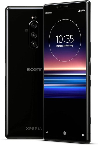 New Sony Xperia 1 Black 128GB DualSimUnlocked Sim Free Android Mobile Smartphone - 第 1/7 張圖片