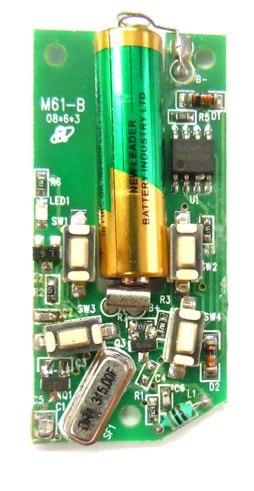 Entrada remota sin llave Cobra M61-B coche llavero cubierta deslizante SB00098 control alarma Foto 2 de 4