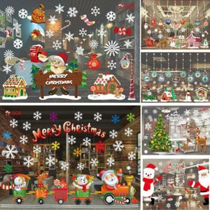 Details About Merry Christmas Xmas Tree Santa Claus Wall Sticker Window Craft Home Diy Lc