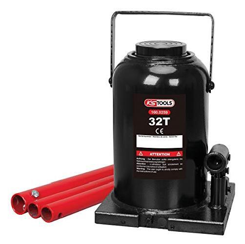 KS TOOLS 160.0259 - Cric idraulico a bottiglia, capacità 32 tonnellate