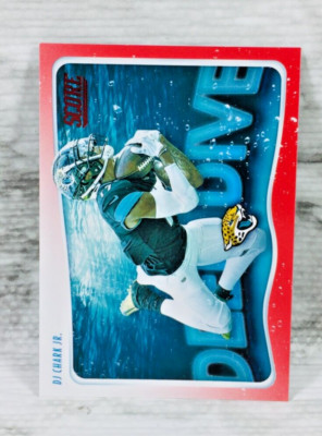 2020 PANINI SCORE FOOTBALL #DD-26 DJ CHARK JR. (RED FOIL) DEEP DIVE INSERT CARD!