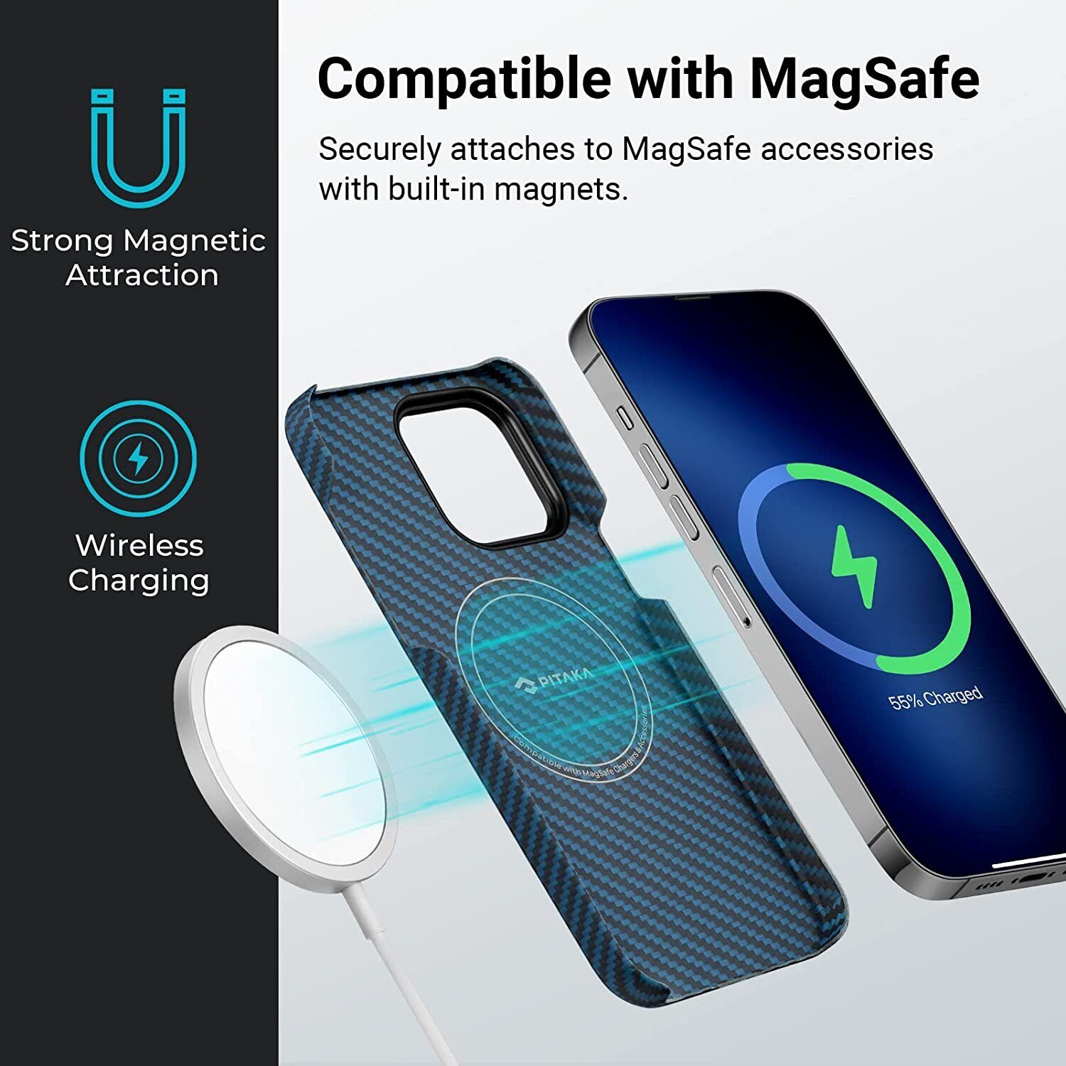 Pitaka MagEZ Case 3 Apple iPhone 14 Pro Max Plus Cover Twill 1500D 