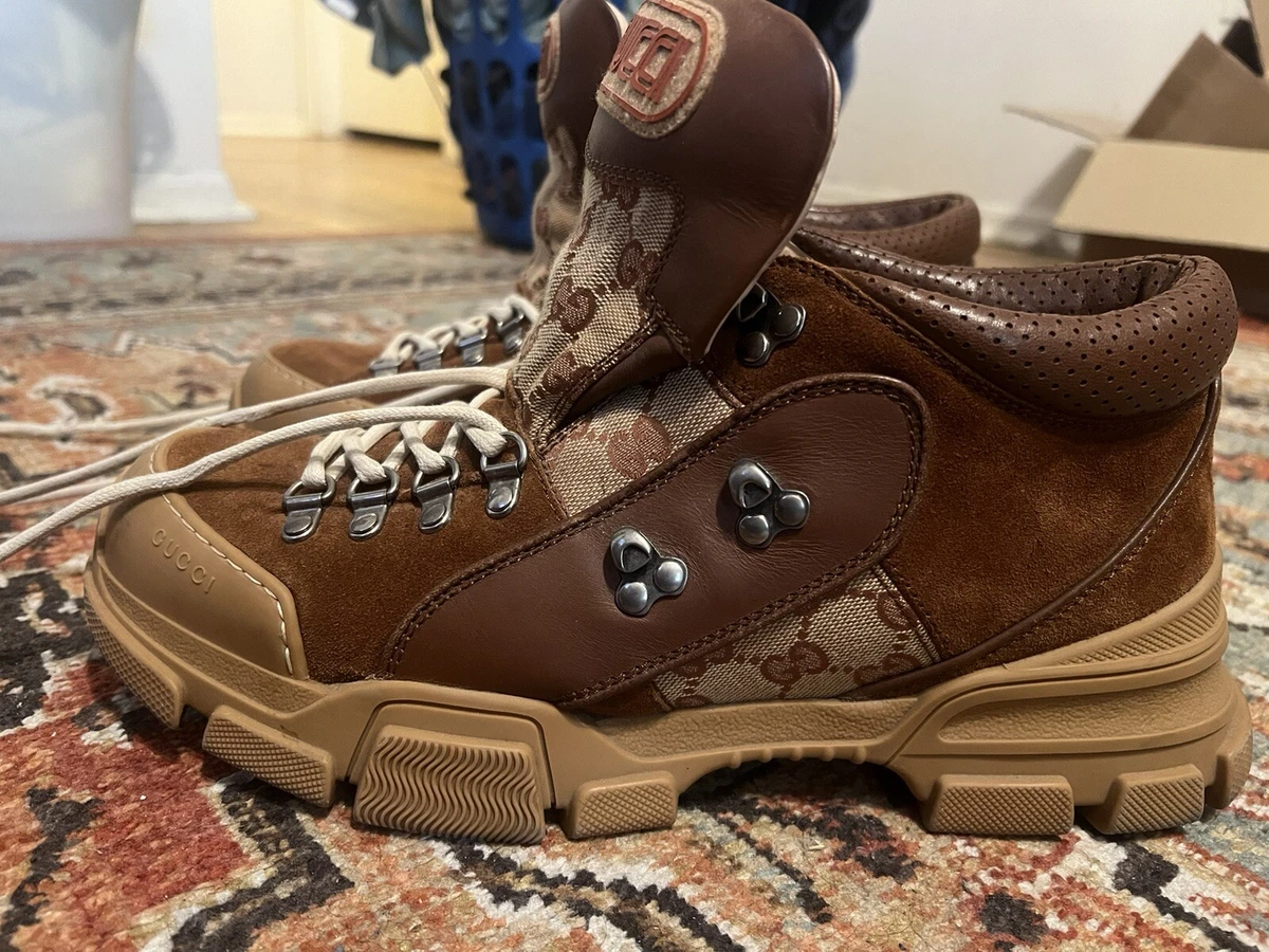 Gucci, Shoes, Gucci Flashtrek Logo Winter Boots Men Sz Gucci