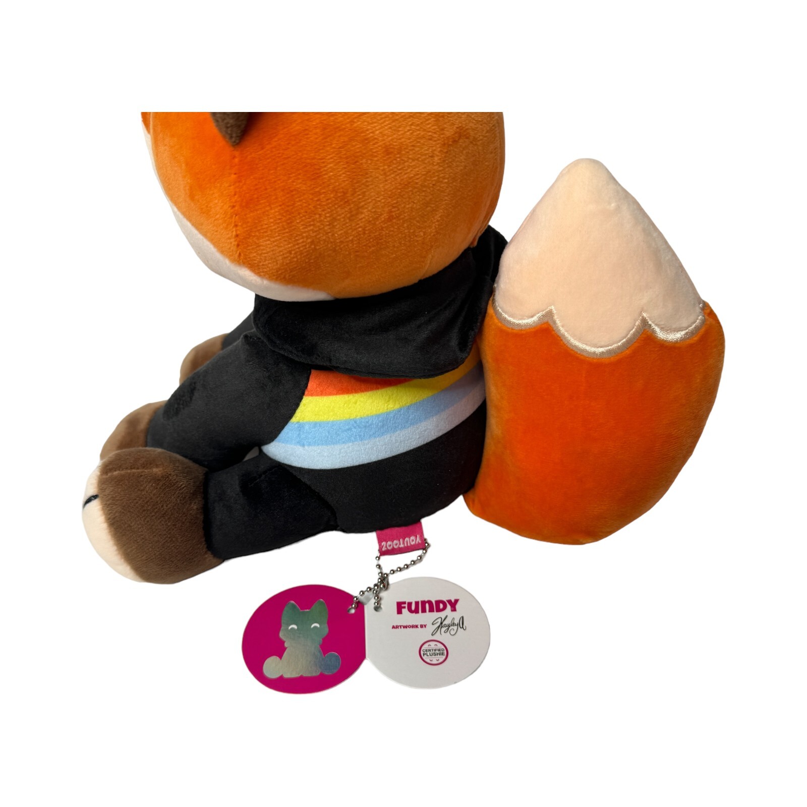 DREAMSMP Youtooz FUNDY Fundylive Sit Plush Fox LGBTQ 9" Limited Edition