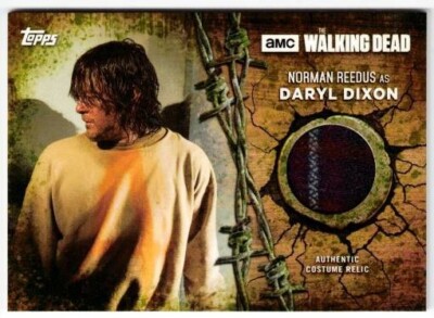 Walking Dead Season 7: Jacket Relic Card R-DDI Norman Reedus as Daryl Dixon 6/25