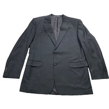 Hickey Freeman 44L Gray Loro Piana Tasmanian Super 130's Wool 2 Btn Blazer