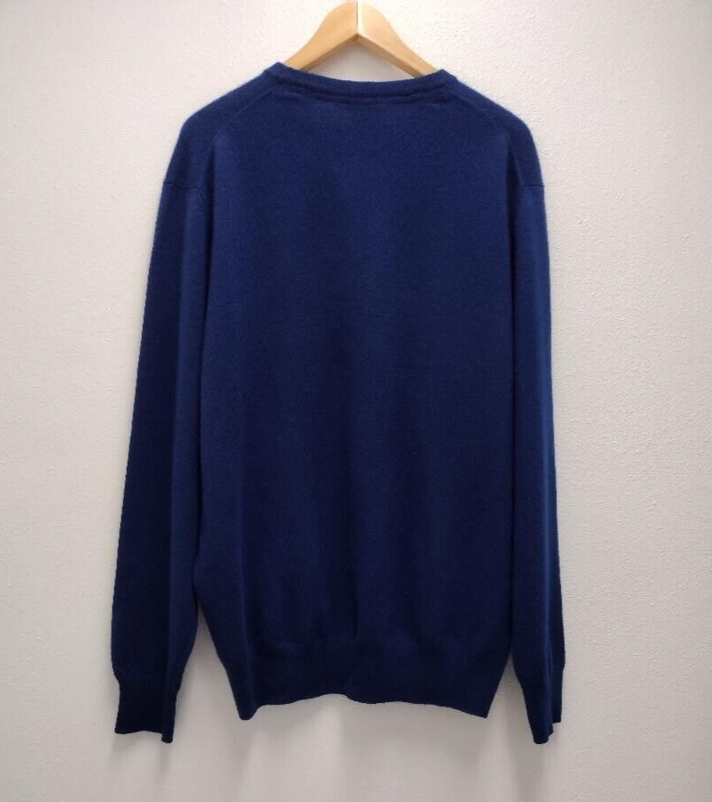 Pull Daniel Cremieux Classics - Taille XL - Navy Bleu Rayé - 55% Coton - Neuf Avec étiquettes