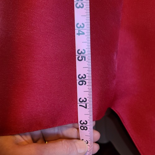 Truly Zac Posen Size 10 Hi-Low Gown Apple Red Formal Wedding Prom Womens NWOT - Picture 7 of 15