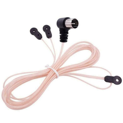 Antena aérea FM 75 ohmios tipo F enchufe macho para señal doméstica radio estéreo E4I3 - Imagen 3 de 12