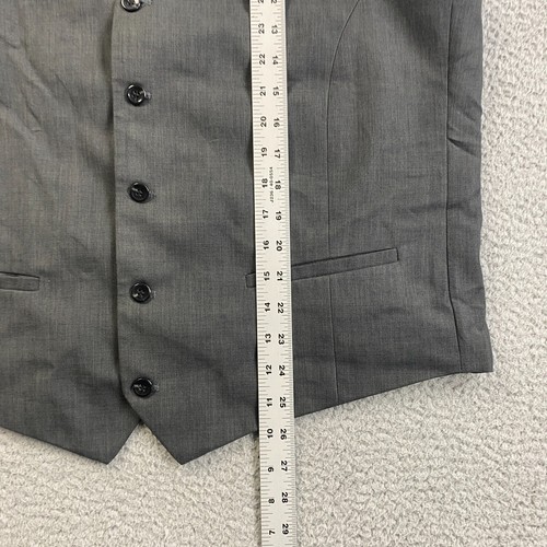 Paycom Center Vest Mens Large Gray 5-Button Sleeveless - Picture 6 of 12