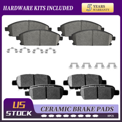 Front And Rear Ceramic Brake Pads Set For 2004 - 2017 Nissan X-Trail Quest
