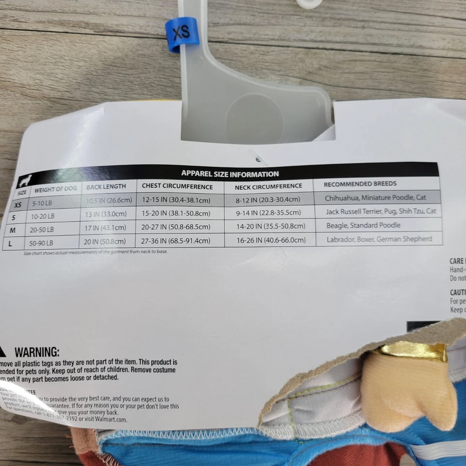 Disfraz de perro pirata Vibrant Life talla XS Foto 4 de 4