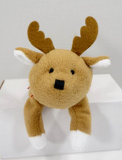 Dakin Vintage Christmas Reindeer Moose Bean Bag Plush 8"