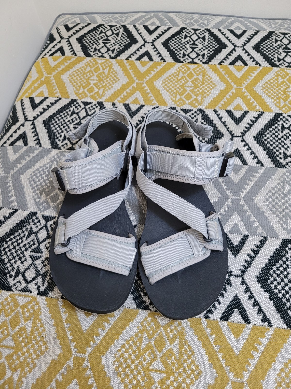 Sandali sportivi regolabili in ottime condizioni da uomo grigi Merrell 1TRL cinturino alpino taglia 10 EU 44