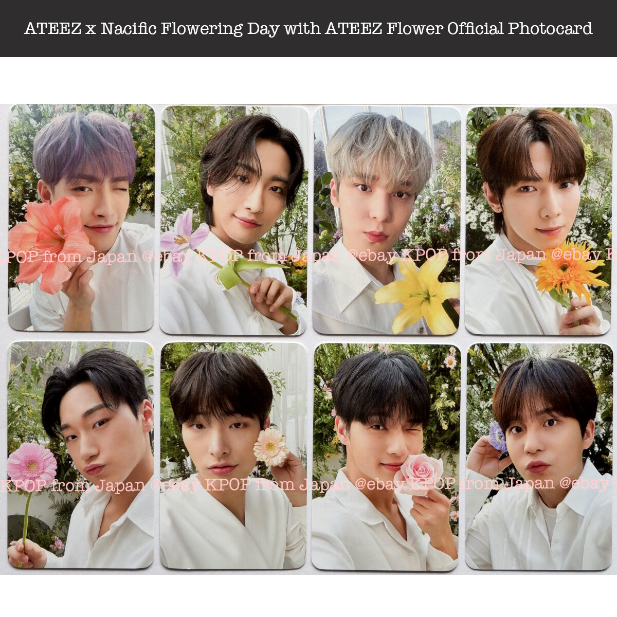 ateez nacific ナシフィック コンプリート ATEEZ x Nacific Flowering Day with ATEEZ Flower Official