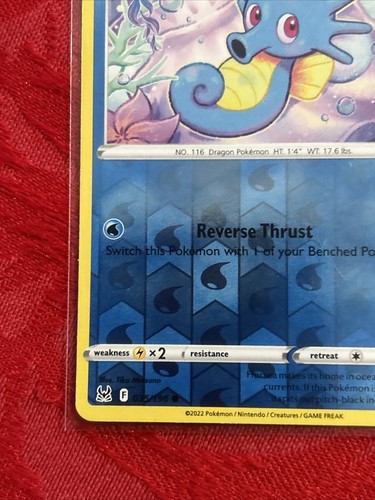 Horsea 035/196 Reverse Holo Pokemon TCG Lost Origin Near Mint (NM) - Picture 4 of 7