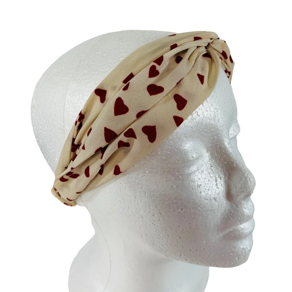 Set 3 Diadema Surtida Giratoria Accesorio para Cabello Elástico Amor Casual Trabajo San Valentín Foto 2 de 4