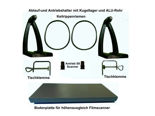 Super 8 Adapter-Set für Filmscanner / bis zu 250m Super 8 Filmspulen . - 第 5/6 張圖片