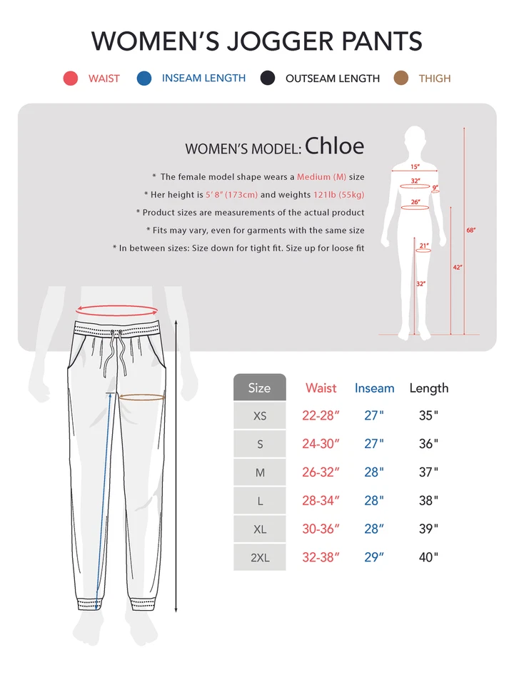 女士高级柔软抓绒运动裤瑜伽慢跑裤带罗纹袖口紧身版型 — 第 2/2 张图片