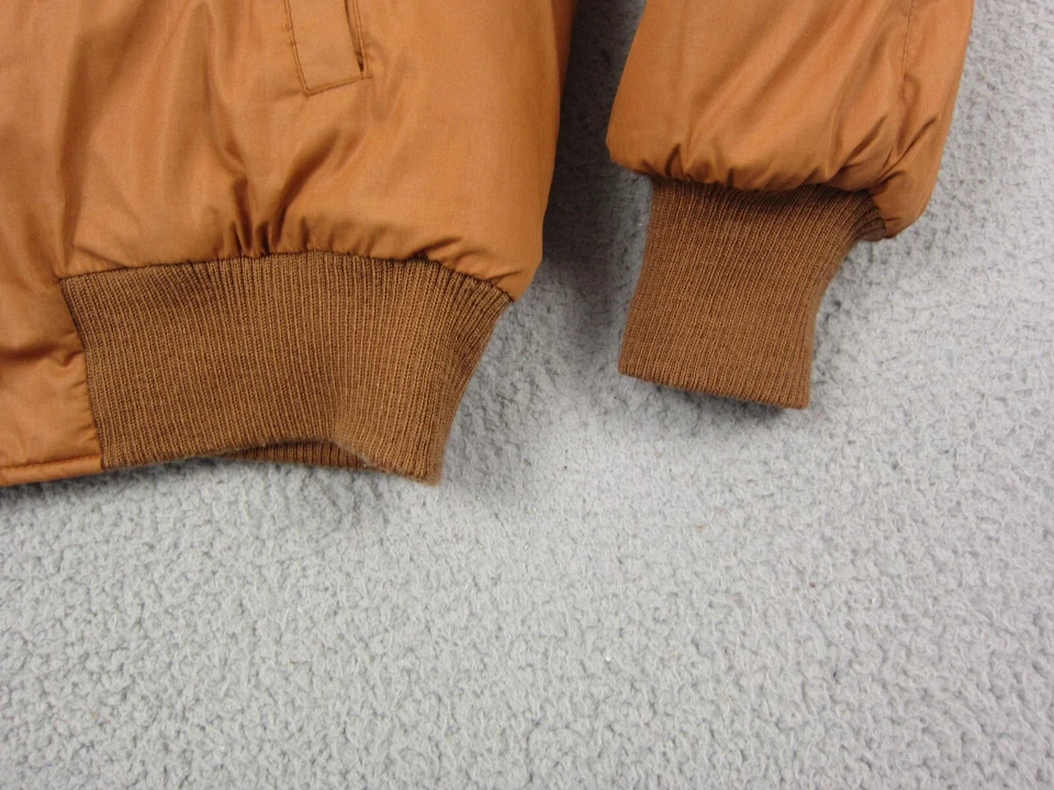 Chaqueta De Colección Le Tigre Para Hombres 44 Abrigo Naranja Puffer Convertir Cremallera Completa Parka Años 80 Foto 2 de 4