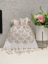 Potli bag wedding gift handmade unique purse Designer pearl tassel Potli Bag