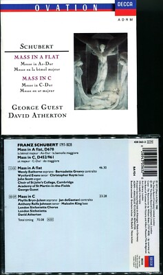 Schubert, Mass in A flat, Mass in C, London Sinfonietta, David Atherton