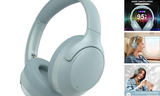 NC50 Hybrid ANC Wireless Headphones with Bluetooth 5.3 for Immersive Sound