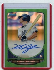 2013 BOWMAN CHROME #BCA-HR HUNTER RENFROE AUTOGRAPH 