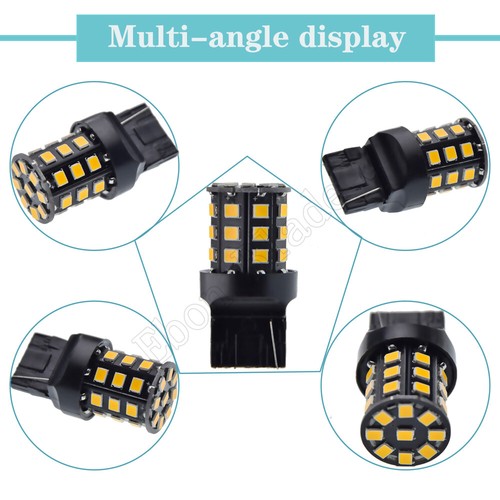 1 x T20 7440 WY21W W21W 2835 SMD WEDGE AMBER ORANGE LED INDICATOR SIGNAL BULBS - Picture 6 of 8
