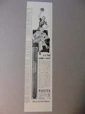 1940 WEBSTER Custom Made CIGARS art print ad