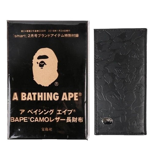 Authentic a bathing ape babe shark mini wallet black new | eBay