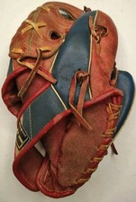Regent RHT VTG Baseball Glove Model 03146 Blue  Red