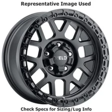 Weld Racing W10470026450 Cinch 17x10 Wheel, 5x114.3/127 Bolt Pattern Satin Black