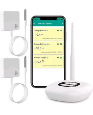 WiFi Thermometer Freezer Alarm Email Alert App Notification Data Record ST5D