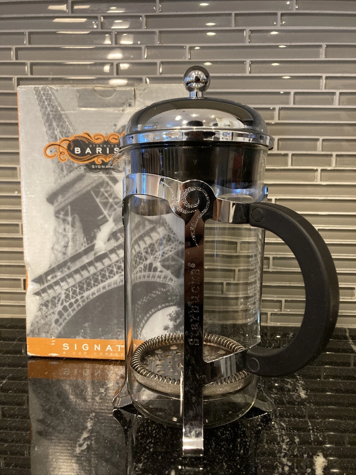 Starbucks Coffee Barista 8 Cup FRENCH PRESS Stainless Steel